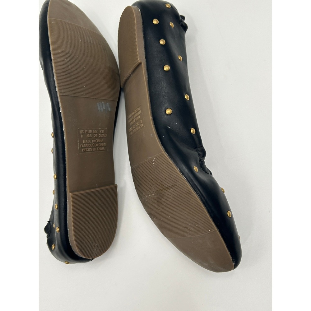 American Eagle Black Studded Ballet Flats Womens Size 8 Slip On Indie Sleeze - Picture 7 of 7